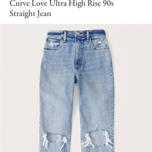 The Curve Love Ultra High Rise 90s straight jeans